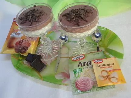 ПП десерт шоколадно-ванильный