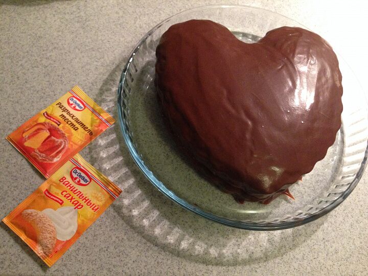 Торт Шоколадное сердце  фото