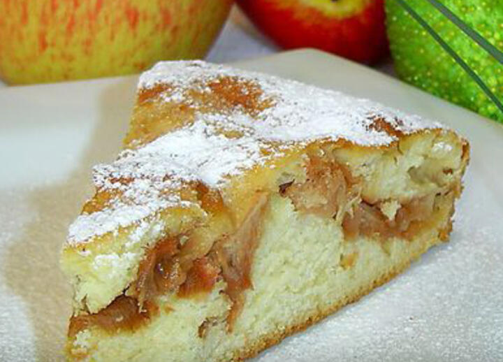 Рецепт шарлотки с яблоками на английском