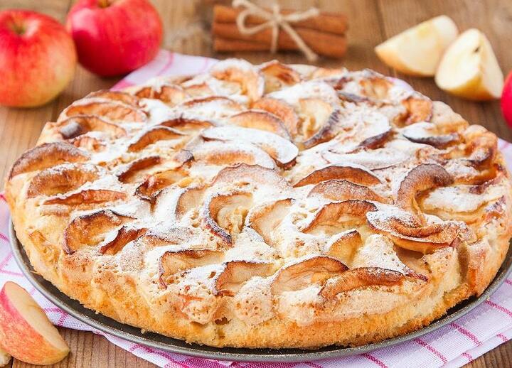 Рецепт яблочного пирога с корицей | Vesna-osen