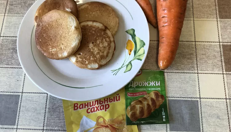 Морковные оладьи