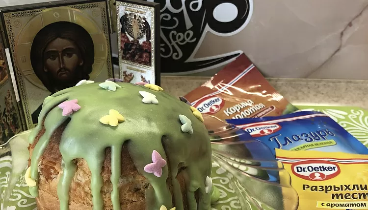Творожный пасхальный кулич