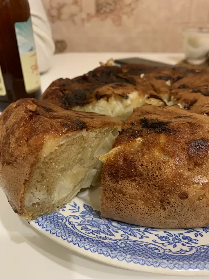 Запеканка с яблоками фото
