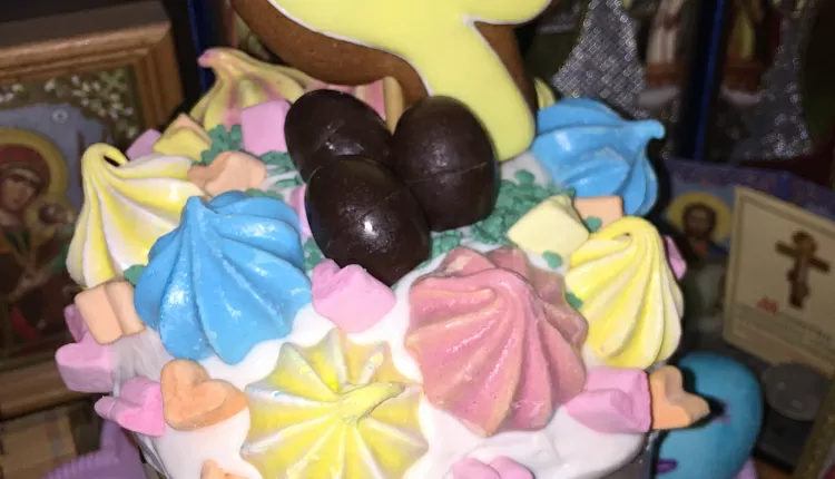 Творожный пасхальный кулич