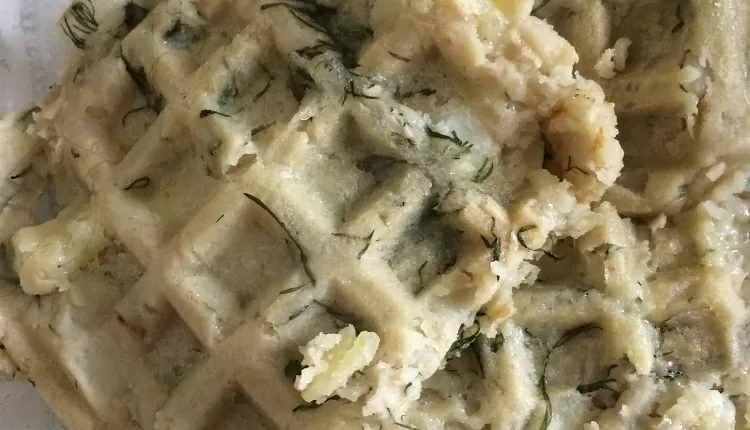 Картофельные вафли с сыром 