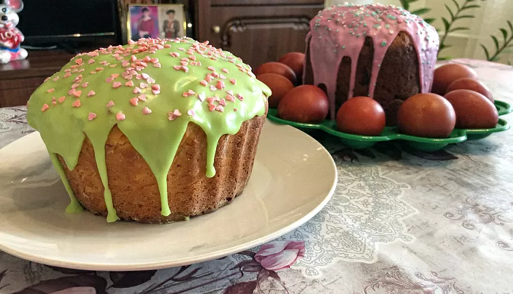 Творожный пасхальный кулич