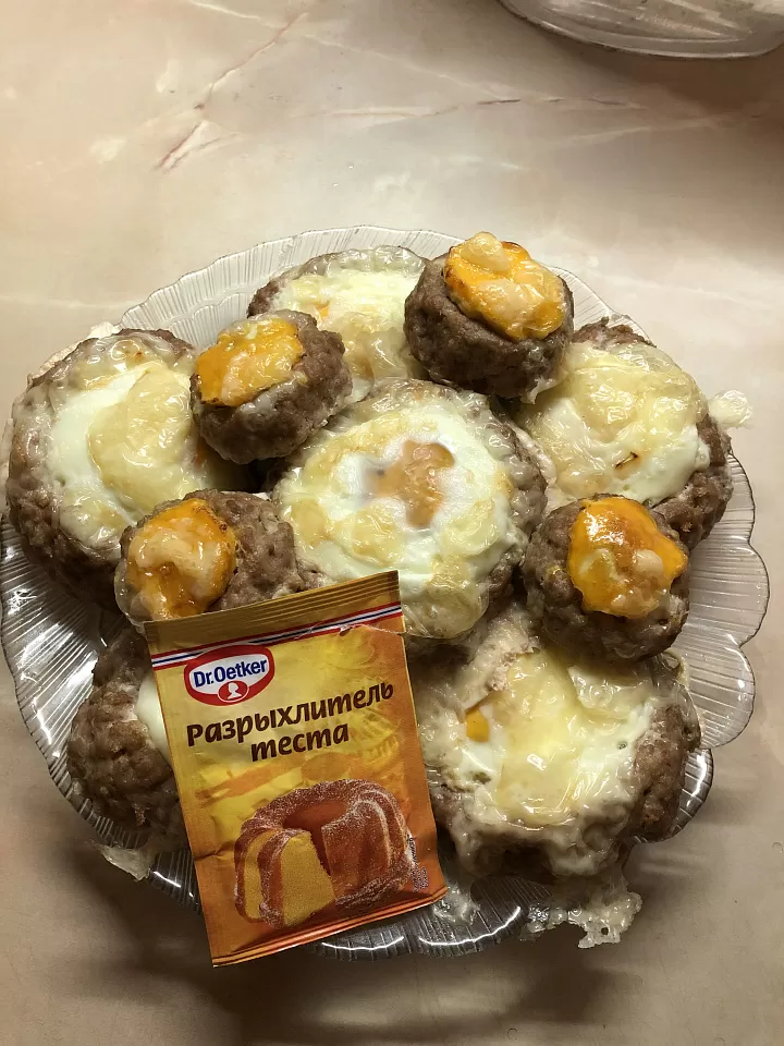 Гнезда из фарша фото