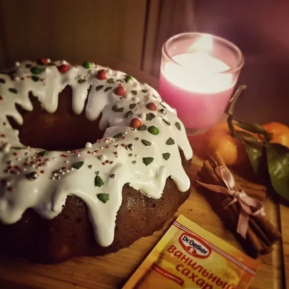 Рождественский кекс фото