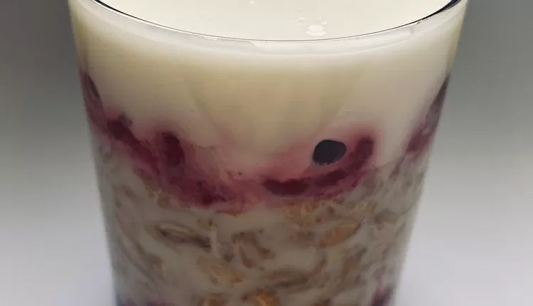 Каша с желе (ленивая овсянка)