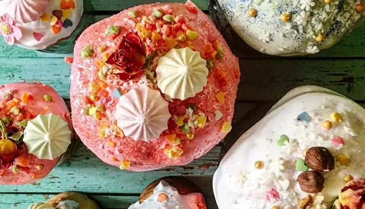 Творожный пасхальный кулич