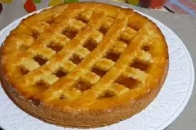 Пирог с яблоком и заварным кремом