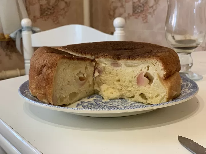Быстрый кекс с яблоками  фото
