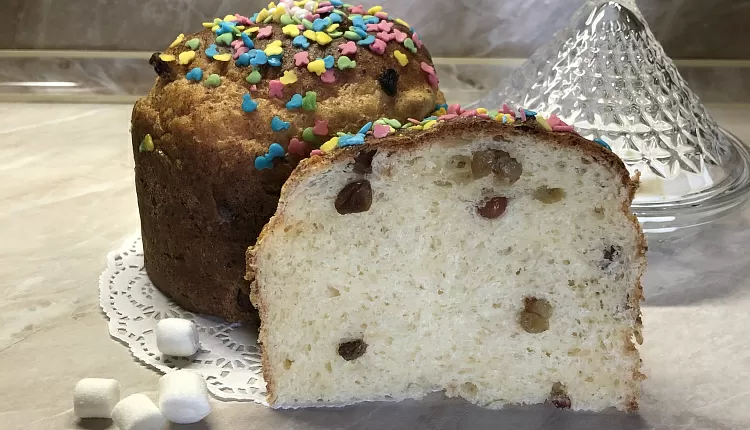 Творожный пасхальный кулич