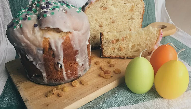 Творожный пасхальный кулич