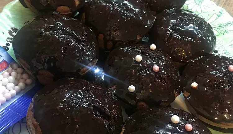 Морковные маффины с глазурью