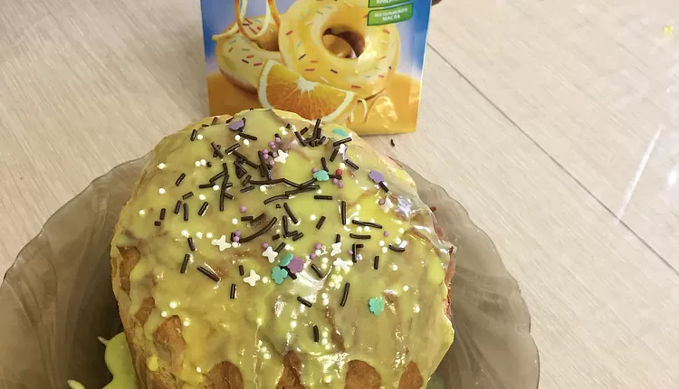 Творожный пасхальный кулич
