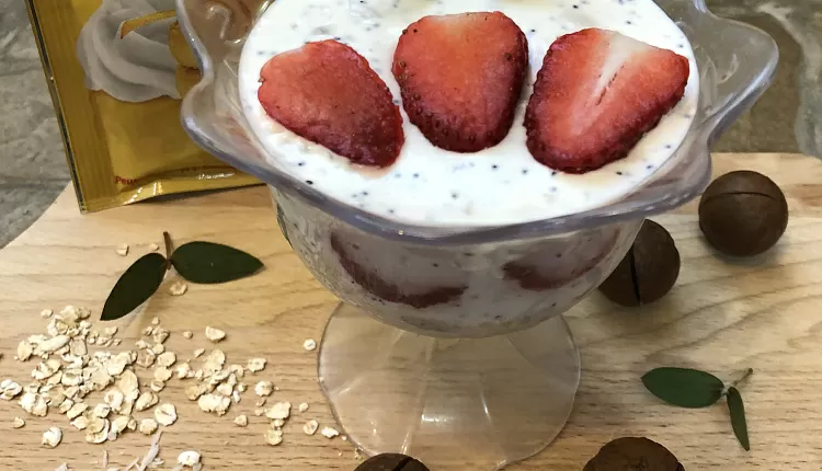 Каша с желе (ленивая овсянка)