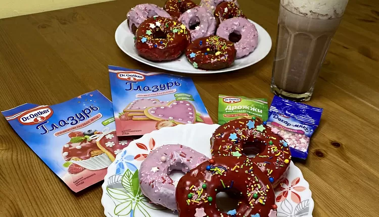 Пончики с глазурью