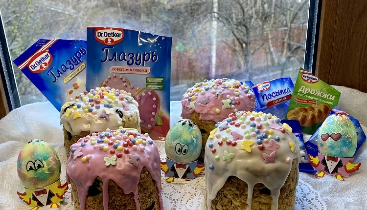 Творожный пасхальный кулич