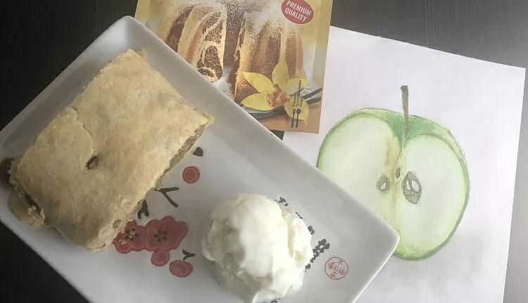 Штрудель с яблоками