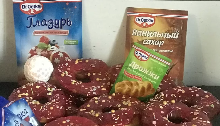 Пончики с глазурью