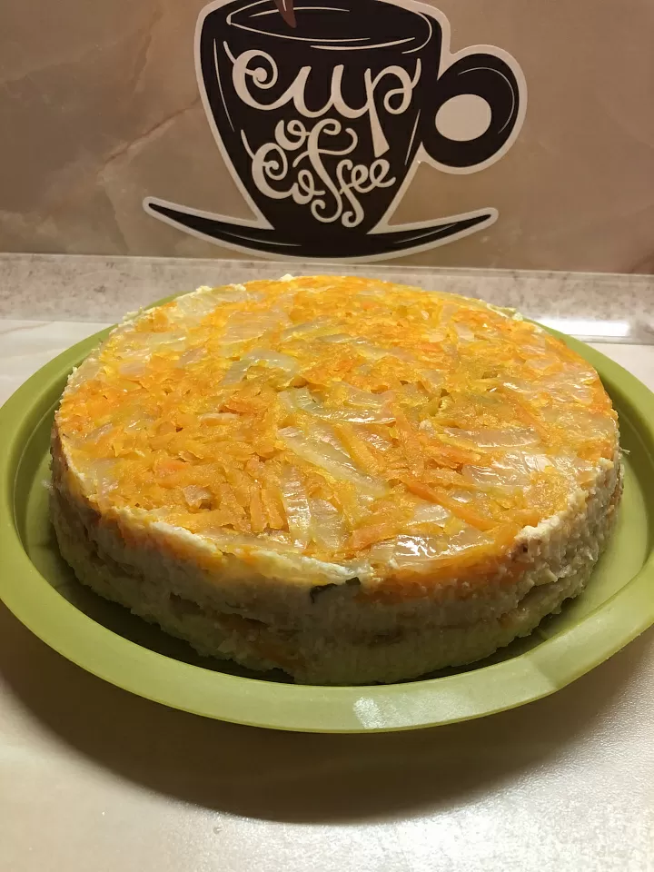 Запеканка из овощей и индейки  фото