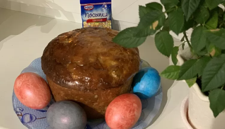 Творожный пасхальный кулич