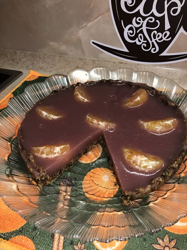 Желейный тортик без выпечки  фото