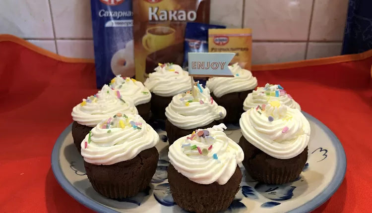 Шоколадные капкейки