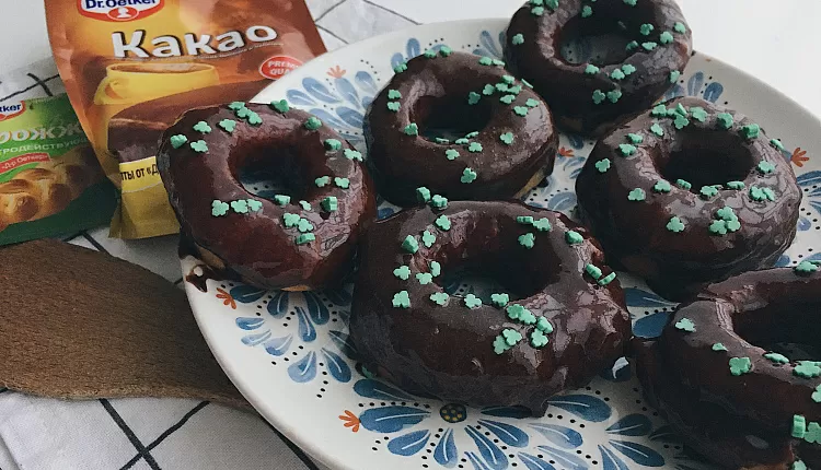 Пончики с глазурью