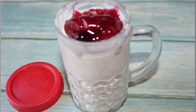 Каша с желе (ленивая овсянка)