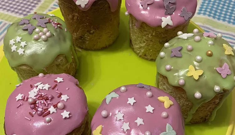 Творожный пасхальный кулич
