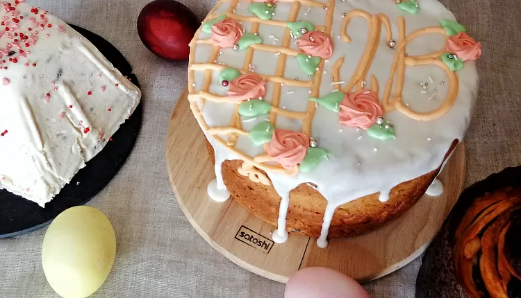 Творожный пасхальный кулич