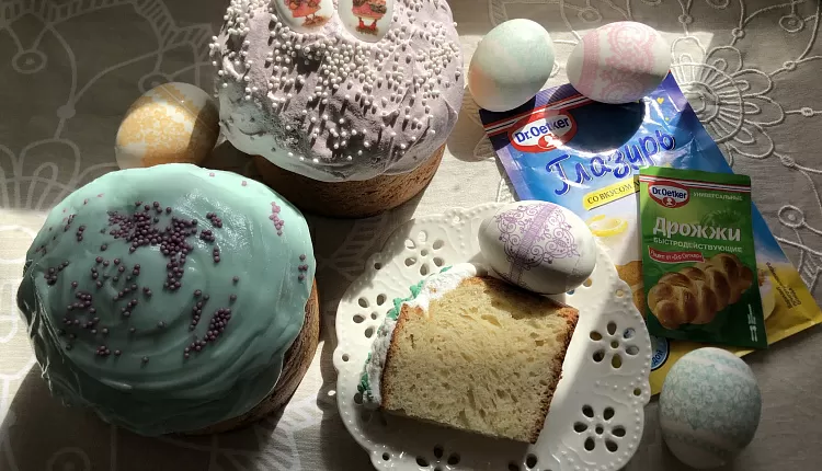Творожный пасхальный кулич