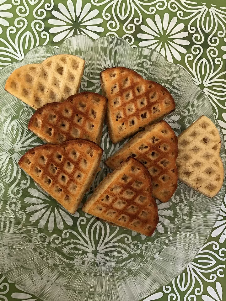 Вафельки в духовке из остатков каши фото