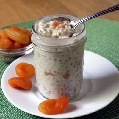 Каша с желе (ленивая овсянка)