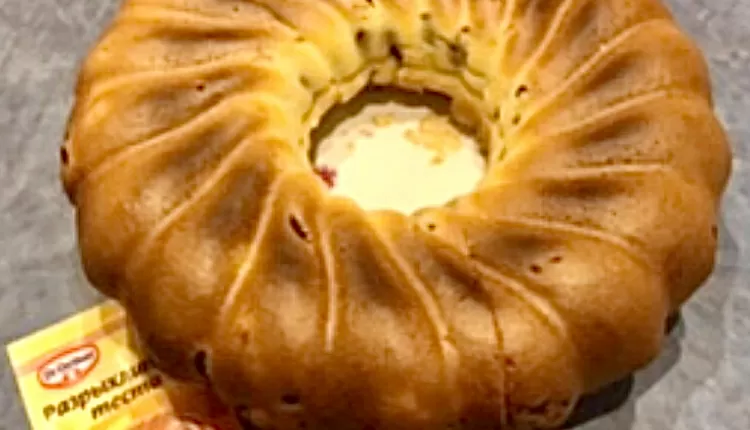 Заливной пирог с курицей и грибами 