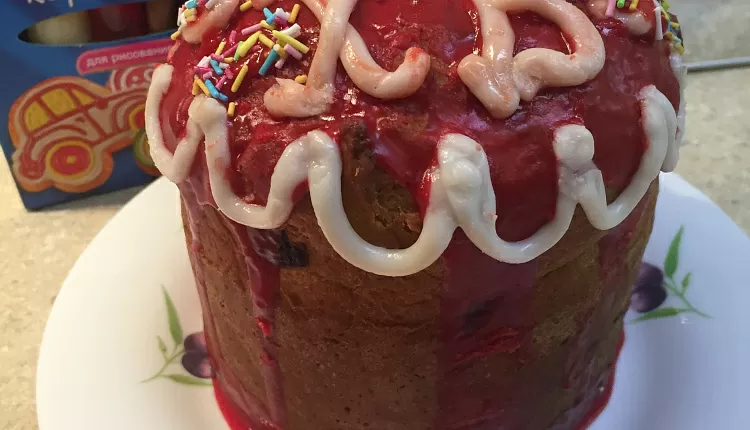 Творожный пасхальный кулич