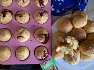 Булочки с морковкой  фото