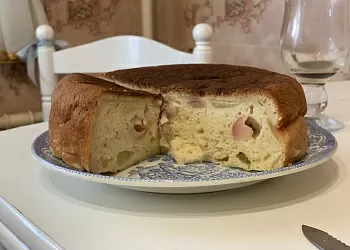 Быстрый кекс с яблоками