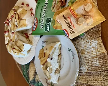 Желейный торт с фруктами