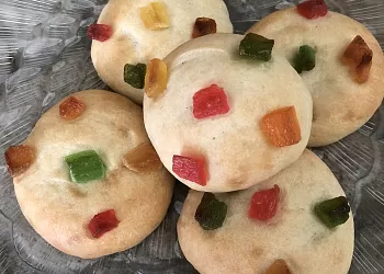Миндальное печенье с цукатами
