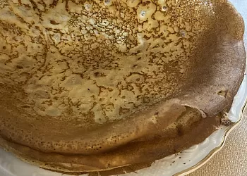 Блины с дырочками без дрожжей