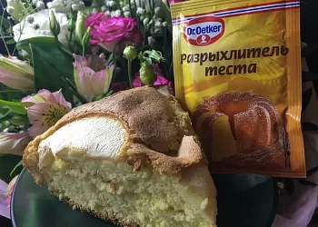 Пышная шарлотка - бисквит