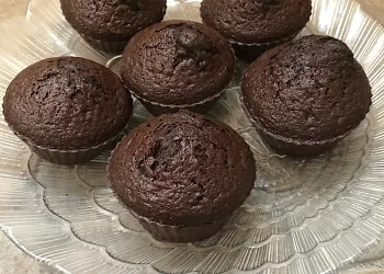 Шоколадные кексы с шоколадным кремом