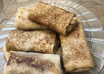 Блины с начинкой из печени