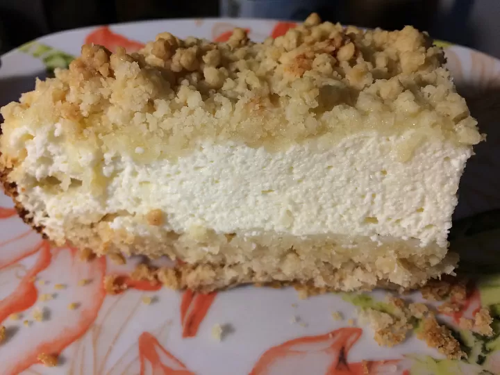 Творожный пирог с песочной крошкой - пошаговый рецепт с фото