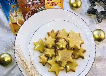 Песочное печенье в глазури