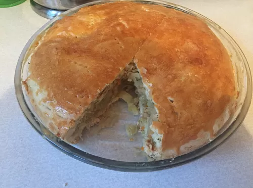 Фото рецепта Пирог  с капустой и картошкой 