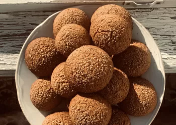Медовое печенье с грецким орехом